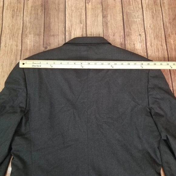 Jos. A. Bank Mens Blazer Charcoal Size 42L 3 Button Front Wool Cashmere Blend - Picture 7 of 15